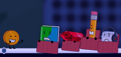 A Drawing Of A Coin A Book A Pencil A Headphones And A Ruby GIF
