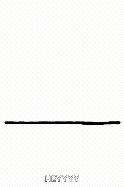 A Drawing Of A Corgi Peeking Over A Wall GIF