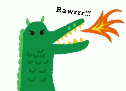 A Drawing Of A Crocodile With The Words Rawrr Written On The Bottom GIF