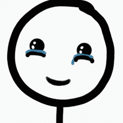 A Drawing Of A Face With A Tear Coming Out Of It GIF