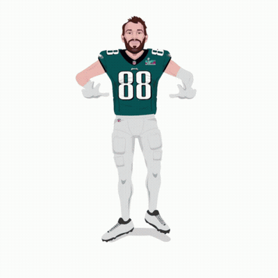 A Drawing Of A Football Player Wearing A Jersey With The Number 88 GIF