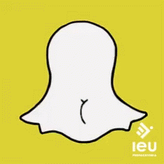 A Drawing Of A Ghost On A Yellow Background With The Word Ieu Below It GIF