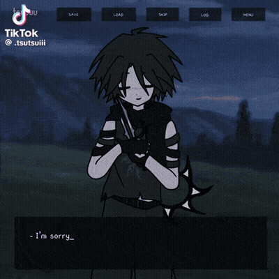 A Drawing Of A Girl In A Pink Dress With The Letter R In The Bottom Right Corner GIF