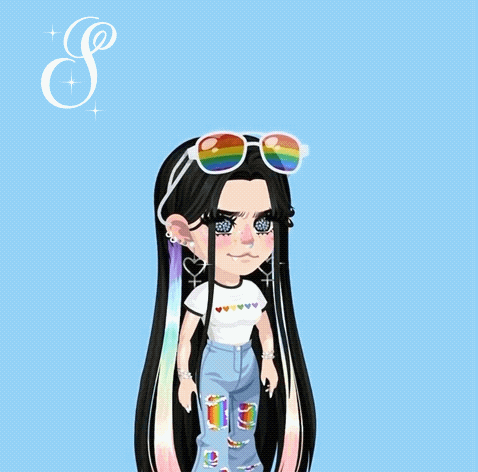 A Drawing Of A Girl Wearing Sunglasses And A Shirt That Says Signing Out GIF