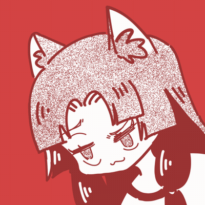 A Drawing Of A Girl With A Cat Ear GIF
