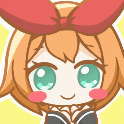 A Drawing Of A Girl With A Red Bow On Her Head GIF