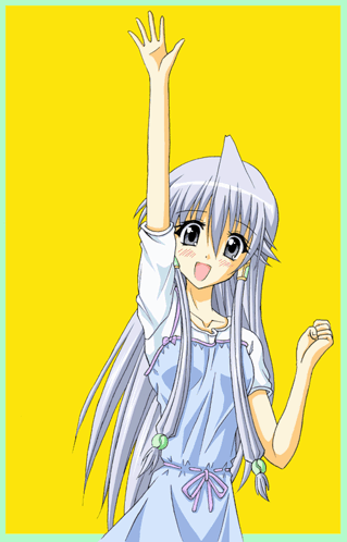 A Drawing Of A Girl With A Shark Head On Her Head GIF