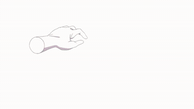 A Drawing Of A Girl With Blue And Pink Hair And Ears GIF