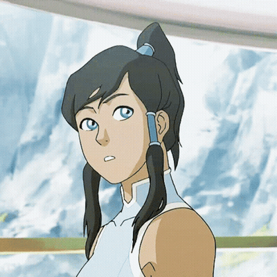 A Drawing Of A Girl With Blue Eyes And A Ponytail GIF
