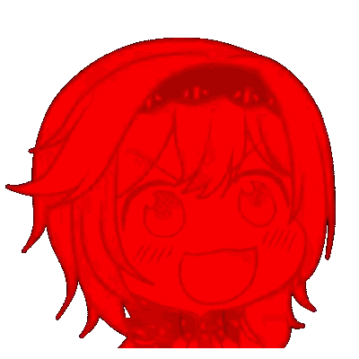 A Drawing Of A Girl With Green Hair Sticker