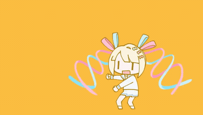 A Drawing Of A Girl With Numbers On Her Head GIF