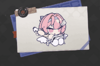 A Drawing Of A Girl With Pink Hair And White Wings On A Piece Of Paper GIF
