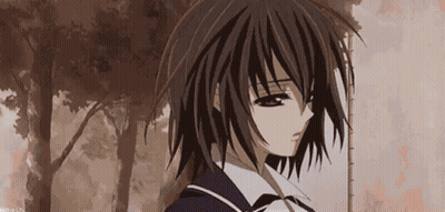A Drawing Of A Girl With Short Hair And A White Shirt GIF