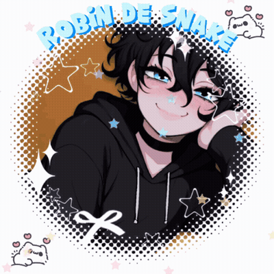 A Drawing Of A Girl With The Name Robin De Snappe On The Bottom GIF