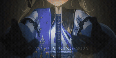 A Drawing Of A Girl With The Year 2025 On The Bottom GIF
