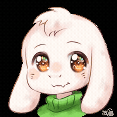 A Drawing Of A Goat Wearing A Green Sweater With Big Eyes GIF