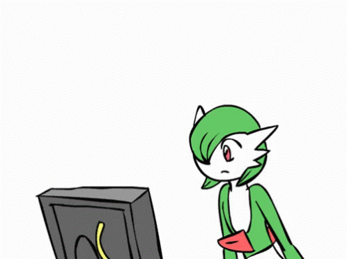 A Drawing Of A Green Cartoon Character With The Words " Why Would You Draw That " GIF