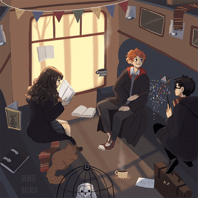 A Drawing Of A Group Of People With The Name Debbie Balboa On The Bottom GIF