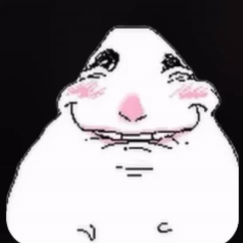 A Drawing Of A Hamster 'S Face With A Smile On It 'S Face . GIF