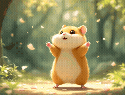 A Drawing Of A Hamster With The Letters Aa On The Bottom Of It GIF