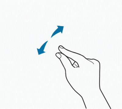 A Drawing Of A Hand With Two Arrows Pointing To The Left And Right GIF
