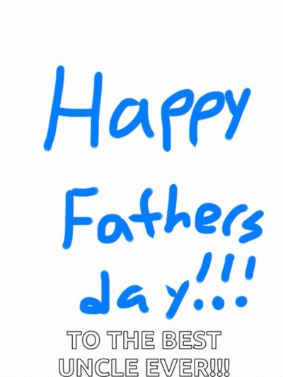 A Drawing Of A Happy Father 'S Day Card GIF
