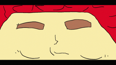 A Drawing Of A Ladybug With A Man In A Yellow Hat GIF