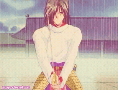 A Drawing Of A Man Holding A Sword With The Words Sugarbundust Written On The Bottom GIF