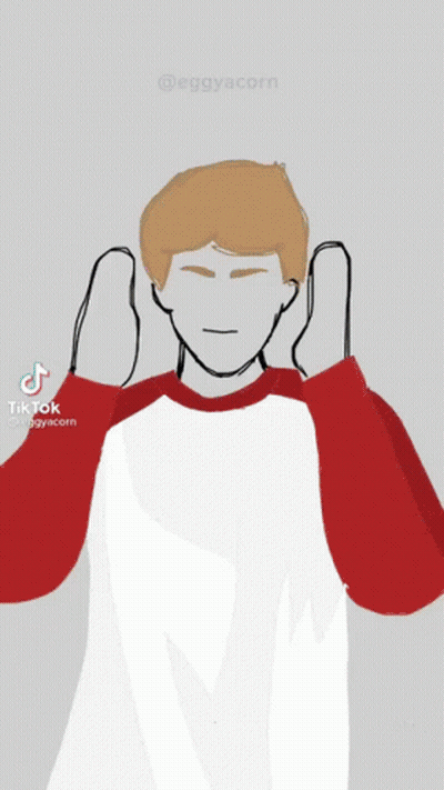 A Drawing Of A Man Holding Another Man 'S Arm And A Man Crying . GIF