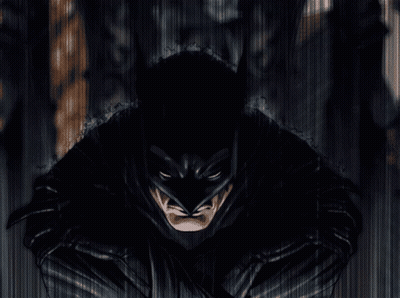 A Drawing Of A Man In A Batman Suit GIF