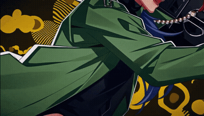 A Drawing Of A Man In A Green Jacket GIF