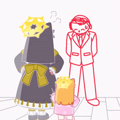 A Drawing Of A Man In A Suit And Tie GIF
