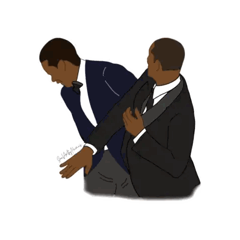 A Drawing Of A Man In A Tuxedo With A Signature That Says ' Amanda Johnson ' Sticker