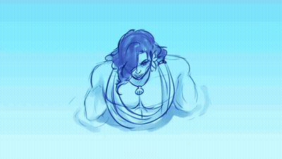 A Drawing Of A Man Jumping Into Water With The Words Now Jump Into Water GIF