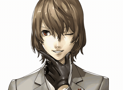 A Drawing Of A Man With A Black Glove On His Hand GIF