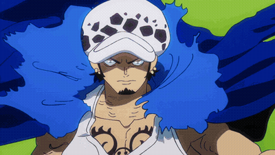 A Drawing Of A Man With A White Hat And A Blue Cape GIF