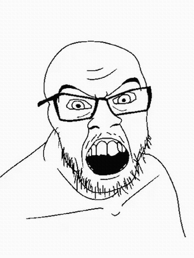 A Drawing Of A Man With Blood Coming Out Of His Nose . GIF