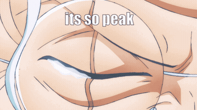 A Drawing Of A Man With Glasses And The Words " It 'S So Peak " GIF