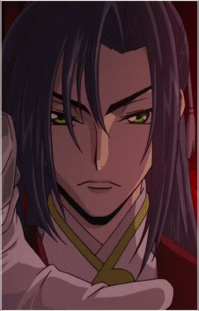 A Drawing Of A Man With Long Hair And A White Glove On GIF