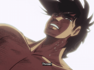A Drawing Of A Man With The Word Three Written Below Him GIF