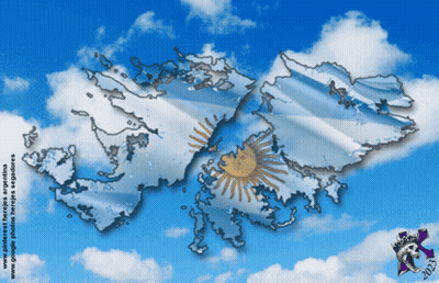 A Drawing Of A Map With The Flag Of Argentina GIF