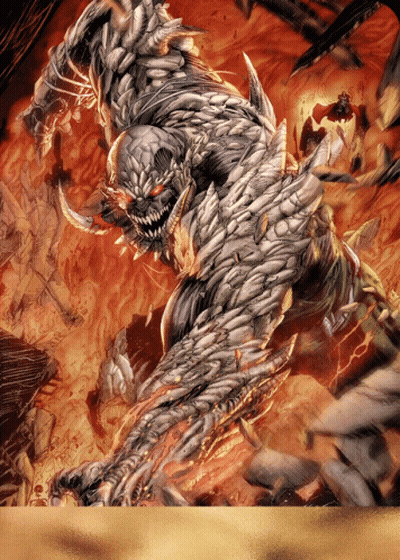 A Drawing Of A Monster That Looks Like A Demon GIF