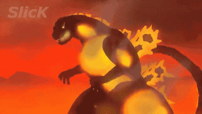 A Drawing Of A Monster With The Word Slick In The Upper Right Corner GIF