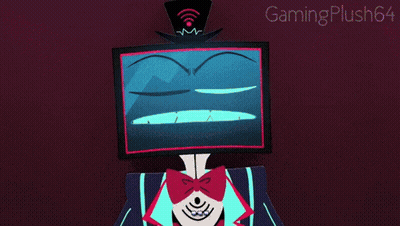 A Drawing Of A Monster With The Words Gamingplush64 Written Below It GIF
