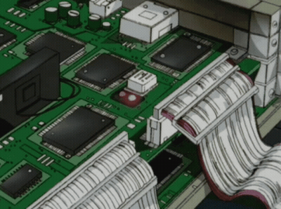 A Drawing Of A Motherboard With The Number 19 On The Top Right GIF