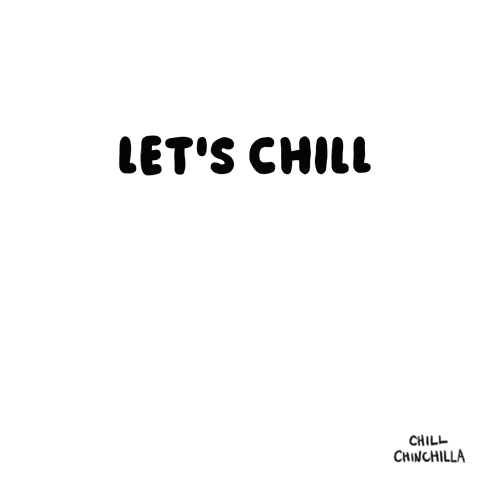 A Drawing Of A Mouse With The Words Let 'S Chill Below It GIF