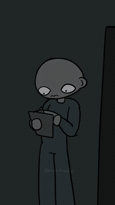 A Drawing Of A Person Holding A Piece Of Paper That Says Stage 5 Goku GIF