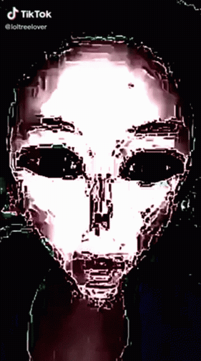 A Drawing Of A Person 'S Face With Tiktok Written On The Bottom GIF