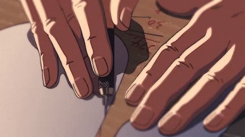 A Drawing Of A Person 'S Hands With The Number 30 On The Bottom GIF