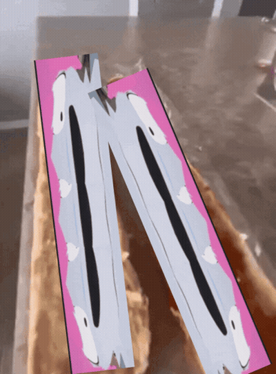 A Drawing Of A Person 'S Legs With A Pink And White Background GIF